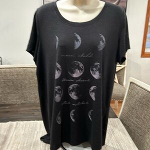 Maurice’s brand, size 0 women’s, black semi stretchy black T-shirt